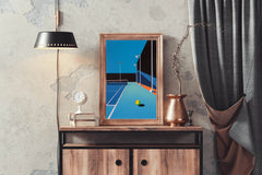 Tennis Court Art Print - beink online art store