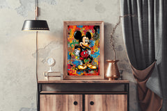 Watecolor Mickey Mouse Wall Art