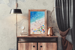 Vibrant Beach Daydream Modern Wall Art