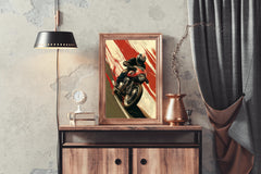 Motorcycle Race Wall Art