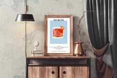 Negroni Cocktail Wall Art