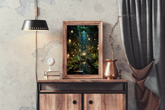 Blue Forest In The City Wall Art - beink online art store