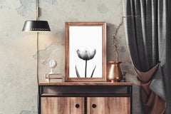 Tulip Black & White Wall Art