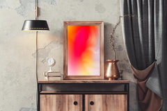 Fire Color Background Abstract Wall Art