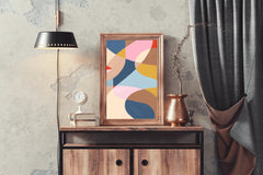 Abstract Colorful Wallpaper Wall Art