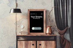 Your Dreams are Calling You Wall Art - beink online art store