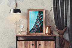 Slightly Curved Building Abstract Wall Art