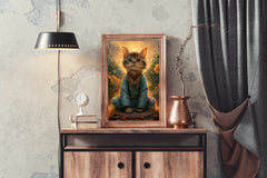 Cat Wearing Coat Animal Wall Art