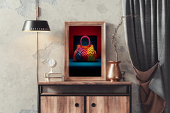 Colorful Knitted Bag Wall Art