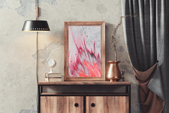 Smooth Long Run Elegent Brush Strokes Abstract Wall Art