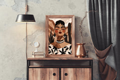 Painting of Fashionable African Women Wall Art