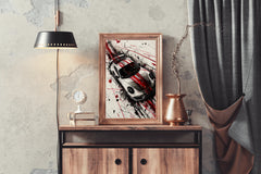 Porsche 911 Hyper-Real Wall Art