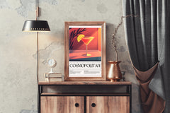 Cosmopolitan Cocktail Wall Art