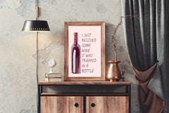 Old Wine Bottle Wall Art