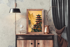 Chinese Temple Painting Wall Art