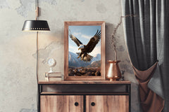 Bald Eagle Wild View Wall Art - beink online art store