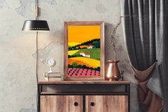 Beautiful Rural Painting In Summer - beink online art store