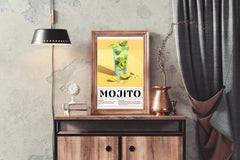 Glass of Mojito Cocktail Wall Art