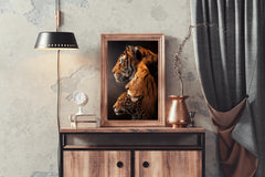 Tiger Lion Cheeta Face Picture Wall Art