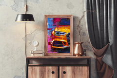 Mustang With LED Lights Wall Art