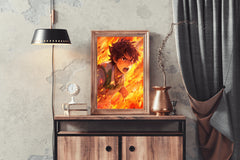 Orange Anime character  Anime Wall Art