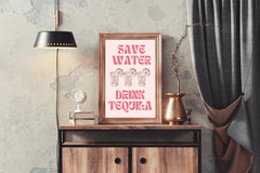 Save Water Drink Wall Art