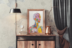 Colorful Anatomy- Oil Paint Women Wall Art