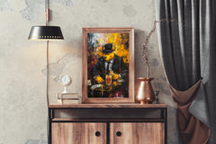 Painting of a Bear Dressed in a Suit and Hat