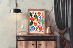 Colorful Floral Painting Art