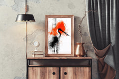 Stork Bird Oil Painting Wall Art