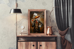 Shady Scrooge Donald Duck Holding Glass Wall Art