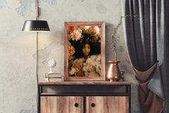 A Woman Among Flowers Wall Art