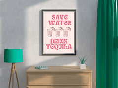 Save Water Drink Wall Art