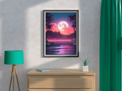 Pink Beach In The Moon - beink online art store