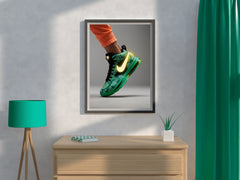 Nike Green Sports Shoes Wall Art