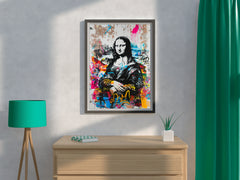 Mona Lisa Graffiti Style Wall Art