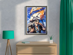 Gold Roger Pirate King  Anime Wall Art