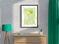 Margarita & limon Cocktail Wall Art