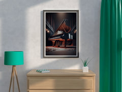 Grand Luxury Piano In The Theater Wall Art