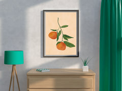 Fruit Tree Branch With Oranges Wall Art