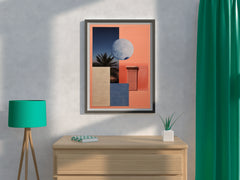 Creative 3D Moon Abstract Wall Art