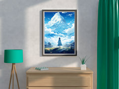 Fantasy Anime Style Scene in Mountain  Wall  Art