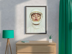 Astronaut in Honey Helmet Wall Art