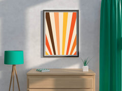 Painting of Colored Rays - beink online art store