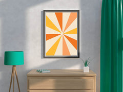 Drawing Orange And Yellow Rays - beink online art store