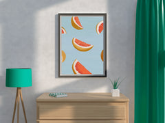 Drawing Orange Slices Wall Art