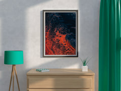 Fire burning Abstract Wall Art