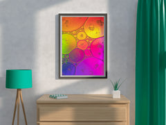 Bubbles Gradient Abstract Wall Art