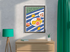 Plate of Lemon And Orange Wall Art