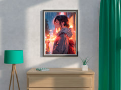 Anime Girl In The Rain Anime Wall Art